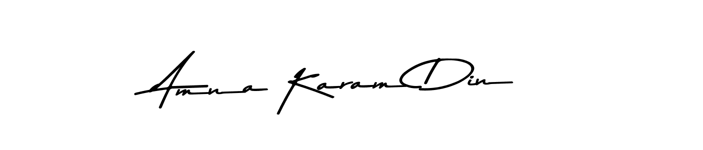 Also we have Amna Karam Din name is the best signature style. Create professional handwritten signature collection using Asem Kandis PERSONAL USE autograph style. Amna Karam Din signature style 9 images and pictures png