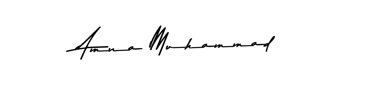 How to make Amna Muhammad signature? Asem Kandis PERSONAL USE is a professional autograph style. Create handwritten signature for Amna Muhammad name. Amna Muhammad signature style 9 images and pictures png