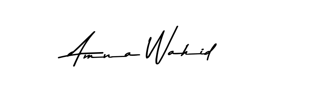 Create a beautiful signature design for name Amna Wahid. With this signature (Asem Kandis PERSONAL USE) fonts, you can make a handwritten signature for free. Amna Wahid signature style 9 images and pictures png