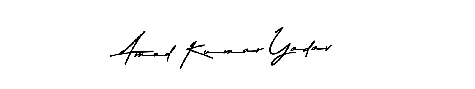 The best way (Asem Kandis PERSONAL USE) to make a short signature is to pick only two or three words in your name. The name Amod Kumar Yadav include a total of six letters. For converting this name. Amod Kumar Yadav signature style 9 images and pictures png