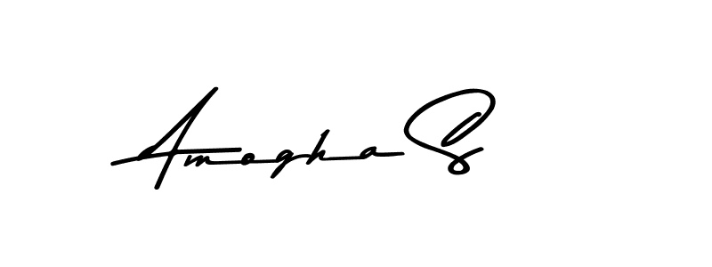 Create a beautiful signature design for name Amogha S. With this signature (Asem Kandis PERSONAL USE) fonts, you can make a handwritten signature for free. Amogha S signature style 9 images and pictures png