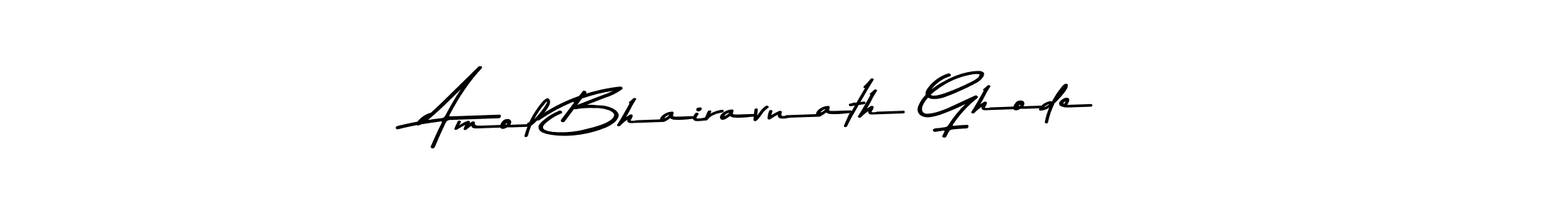 How to make Amol Bhairavnath Ghode name signature. Use Asem Kandis PERSONAL USE style for creating short signs online. This is the latest handwritten sign. Amol Bhairavnath Ghode signature style 9 images and pictures png
