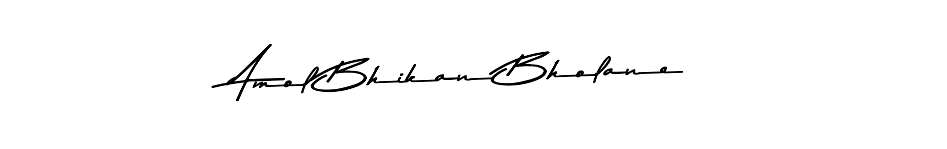 This is the best signature style for the Amol Bhikan Bholane name. Also you like these signature font (Asem Kandis PERSONAL USE). Mix name signature. Amol Bhikan Bholane signature style 9 images and pictures png