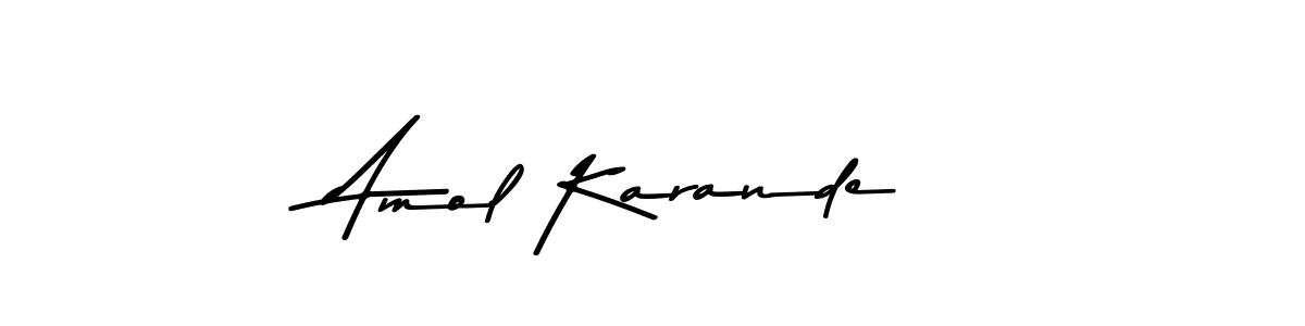 You should practise on your own different ways (Asem Kandis PERSONAL USE) to write your name (Amol Karande) in signature. don't let someone else do it for you. Amol Karande signature style 9 images and pictures png