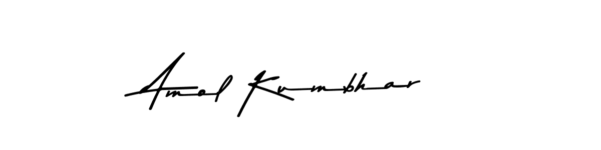 Create a beautiful signature design for name Amol Kumbhar. With this signature (Asem Kandis PERSONAL USE) fonts, you can make a handwritten signature for free. Amol Kumbhar signature style 9 images and pictures png