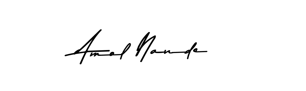 Make a beautiful signature design for name Amol Nande. Use this online signature maker to create a handwritten signature for free. Amol Nande signature style 9 images and pictures png