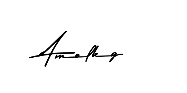 Make a beautiful signature design for name Amolkg. With this signature (Asem Kandis PERSONAL USE) style, you can create a handwritten signature for free. Amolkg signature style 9 images and pictures png