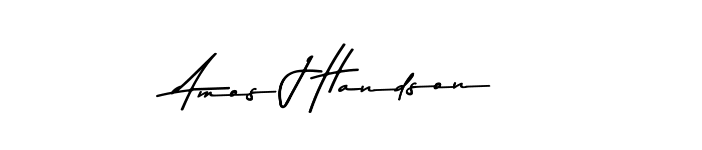 Also You can easily find your signature by using the search form. We will create Amos J Handson name handwritten signature images for you free of cost using Asem Kandis PERSONAL USE sign style. Amos J Handson signature style 9 images and pictures png