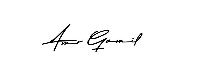 How to make Amr Gamil signature? Asem Kandis PERSONAL USE is a professional autograph style. Create handwritten signature for Amr Gamil name. Amr Gamil signature style 9 images and pictures png