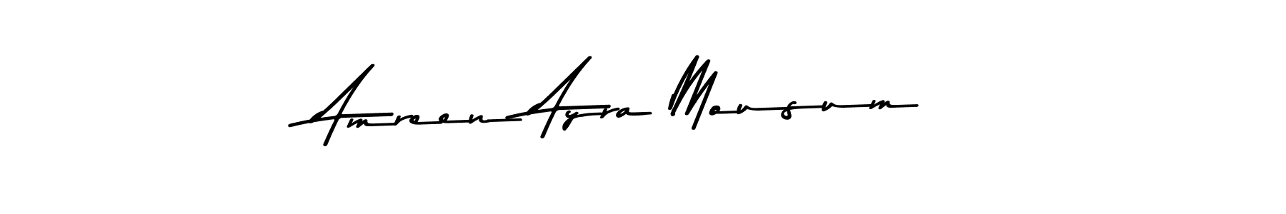 Here are the top 10 professional signature styles for the name Amreen Ayra Mousum. These are the best autograph styles you can use for your name. Amreen Ayra Mousum signature style 9 images and pictures png