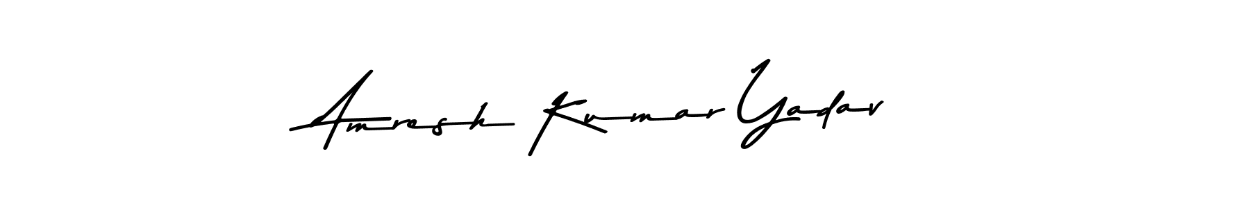 Use a signature maker to create a handwritten signature online. With this signature software, you can design (Asem Kandis PERSONAL USE) your own signature for name Amresh Kumar Yadav. Amresh Kumar Yadav signature style 9 images and pictures png