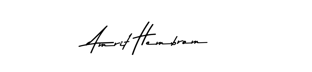 Design your own signature with our free online signature maker. With this signature software, you can create a handwritten (Asem Kandis PERSONAL USE) signature for name Amrit Hembrom. Amrit Hembrom signature style 9 images and pictures png
