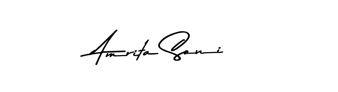 Design your own signature with our free online signature maker. With this signature software, you can create a handwritten (Asem Kandis PERSONAL USE) signature for name Amrita Soni. Amrita Soni signature style 9 images and pictures png