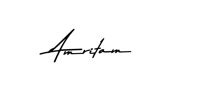 How to make Amritam signature? Asem Kandis PERSONAL USE is a professional autograph style. Create handwritten signature for Amritam name. Amritam signature style 9 images and pictures png