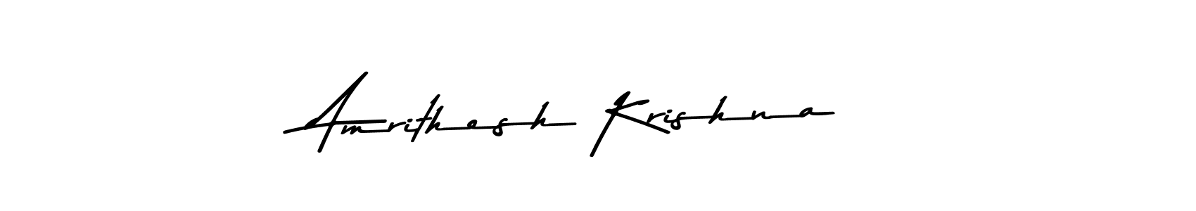 Similarly Asem Kandis PERSONAL USE is the best handwritten signature design. Signature creator online .You can use it as an online autograph creator for name Amrithesh Krishna. Amrithesh Krishna signature style 9 images and pictures png