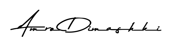 You should practise on your own different ways (Asem Kandis PERSONAL USE) to write your name (Amro Dimashki) in signature. Don't let someone else do it for you. Amro Dimashki signature style 9 images and pictures png
