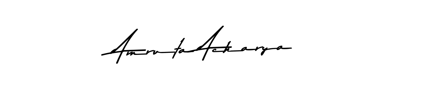 Amruta Acharya stylish signature style. Best Handwritten Sign (Asem Kandis PERSONAL USE) for my name. Handwritten Signature Collection Ideas for my name Amruta Acharya. Amruta Acharya signature style 9 images and pictures png