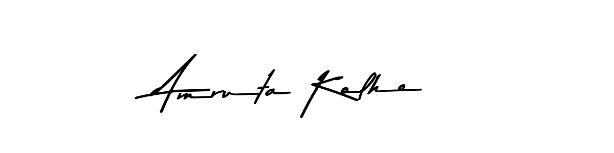 Amruta Kolhe stylish signature style. Best Handwritten Sign (Asem Kandis PERSONAL USE) for my name. Handwritten Signature Collection Ideas for my name Amruta Kolhe. Amruta Kolhe signature style 9 images and pictures png