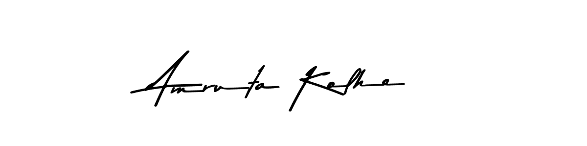 Amruta Kolhe stylish signature style. Best Handwritten Sign (Asem Kandis PERSONAL USE) for my name. Handwritten Signature Collection Ideas for my name Amruta Kolhe. Amruta Kolhe signature style 9 images and pictures png