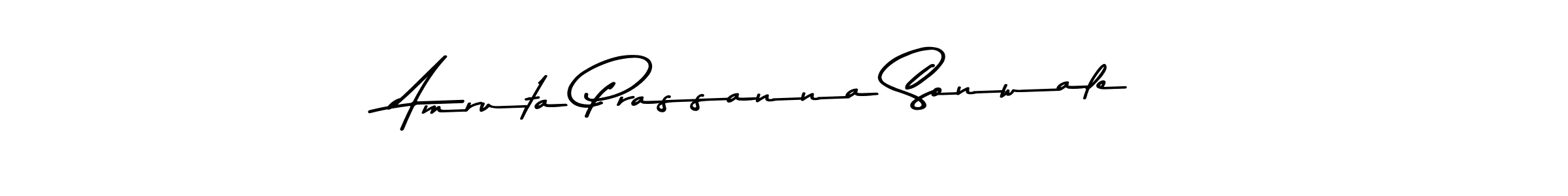 Use a signature maker to create a handwritten signature online. With this signature software, you can design (Asem Kandis PERSONAL USE) your own signature for name Amruta Prassanna Sonwale. Amruta Prassanna Sonwale signature style 9 images and pictures png