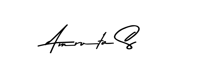 Create a beautiful signature design for name Amruta S. With this signature (Asem Kandis PERSONAL USE) fonts, you can make a handwritten signature for free. Amruta S signature style 9 images and pictures png
