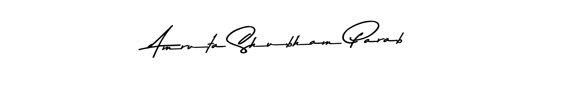 Also You can easily find your signature by using the search form. We will create Amruta Shubham Parab name handwritten signature images for you free of cost using Asem Kandis PERSONAL USE sign style. Amruta Shubham Parab signature style 9 images and pictures png