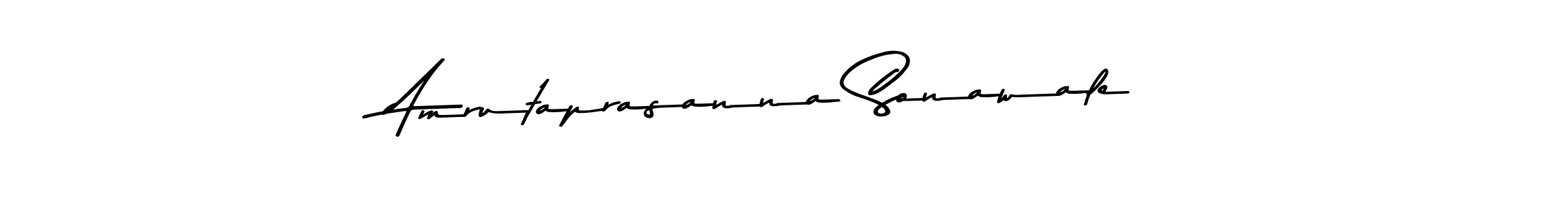 Make a beautiful signature design for name Amrutaprasanna Sonawale. With this signature (Asem Kandis PERSONAL USE) style, you can create a handwritten signature for free. Amrutaprasanna Sonawale signature style 9 images and pictures png