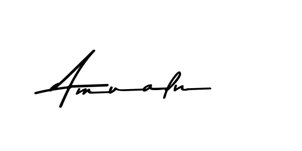 Use a signature maker to create a handwritten signature online. With this signature software, you can design (Asem Kandis PERSONAL USE) your own signature for name Amualn. Amualn signature style 9 images and pictures png