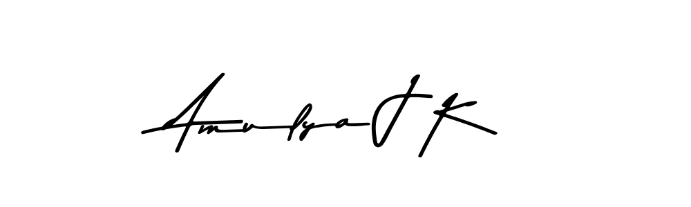 Here are the top 10 professional signature styles for the name Amulya J K. These are the best autograph styles you can use for your name. Amulya J K signature style 9 images and pictures png