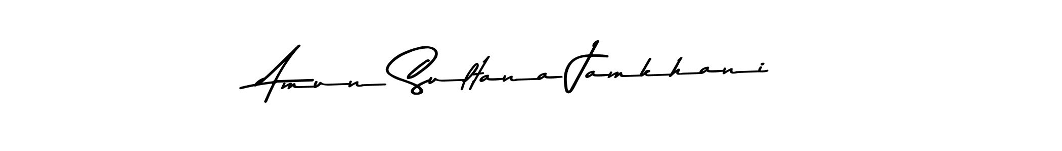 The best way (Asem Kandis PERSONAL USE) to make a short signature is to pick only two or three words in your name. The name Amun Sultana Jamkhani include a total of six letters. For converting this name. Amun Sultana Jamkhani signature style 9 images and pictures png