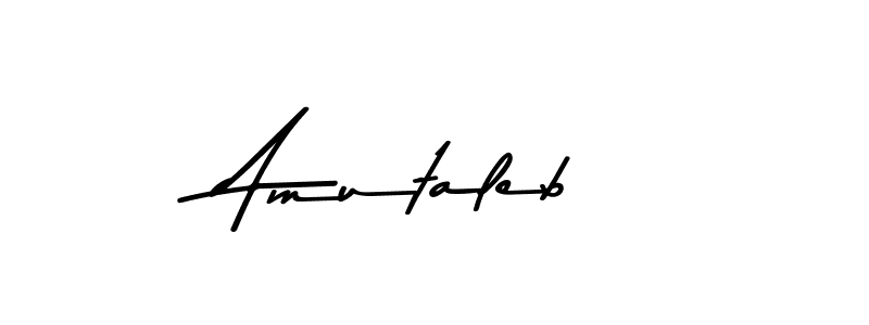 The best way (Asem Kandis PERSONAL USE) to make a short signature is to pick only two or three words in your name. The name Amutaleb include a total of six letters. For converting this name. Amutaleb signature style 9 images and pictures png