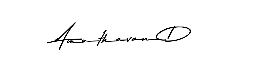 Design your own signature with our free online signature maker. With this signature software, you can create a handwritten (Asem Kandis PERSONAL USE) signature for name Amuthavan D. Amuthavan D signature style 9 images and pictures png