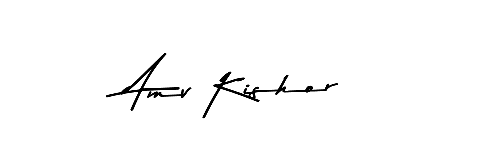 The best way (Asem Kandis PERSONAL USE) to make a short signature is to pick only two or three words in your name. The name Amv Kishor include a total of six letters. For converting this name. Amv Kishor signature style 9 images and pictures png