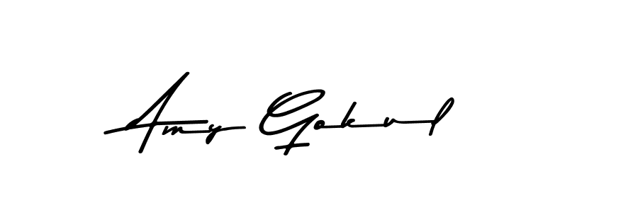 This is the best signature style for the Amy Gokul name. Also you like these signature font (Asem Kandis PERSONAL USE). Mix name signature. Amy Gokul signature style 9 images and pictures png