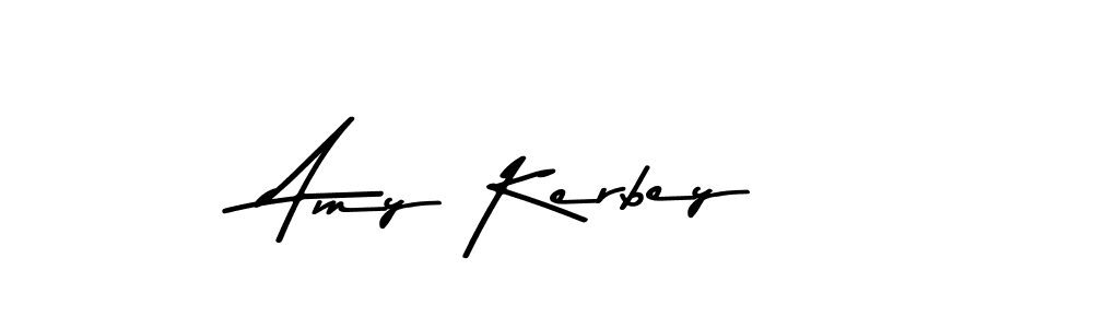 How to make Amy Kerbey name signature. Use Asem Kandis PERSONAL USE style for creating short signs online. This is the latest handwritten sign. Amy Kerbey signature style 9 images and pictures png