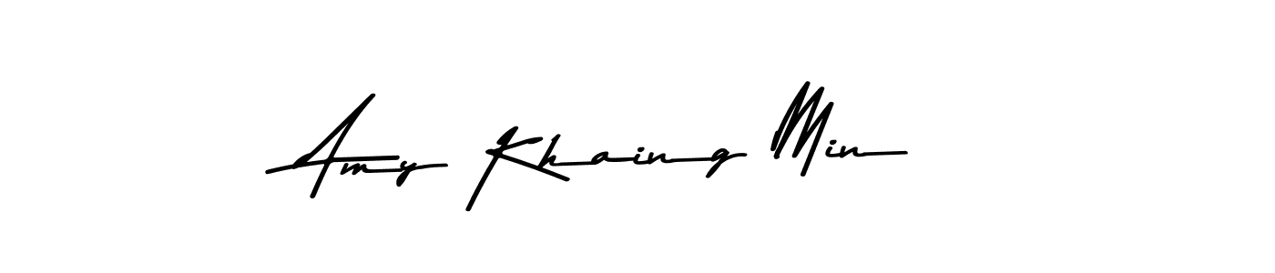 Asem Kandis PERSONAL USE is a professional signature style that is perfect for those who want to add a touch of class to their signature. It is also a great choice for those who want to make their signature more unique. Get Amy Khaing Min name to fancy signature for free. Amy Khaing Min signature style 9 images and pictures png