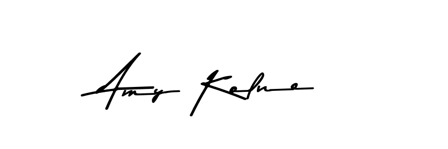 This is the best signature style for the Amy Kolne name. Also you like these signature font (Asem Kandis PERSONAL USE). Mix name signature. Amy Kolne signature style 9 images and pictures png