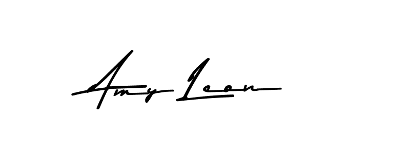 Design your own signature with our free online signature maker. With this signature software, you can create a handwritten (Asem Kandis PERSONAL USE) signature for name Amy Leon. Amy Leon signature style 9 images and pictures png