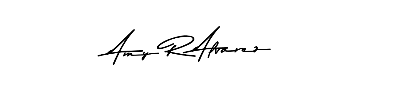 The best way (Asem Kandis PERSONAL USE) to make a short signature is to pick only two or three words in your name. The name Amy R Alvarez include a total of six letters. For converting this name. Amy R Alvarez signature style 9 images and pictures png