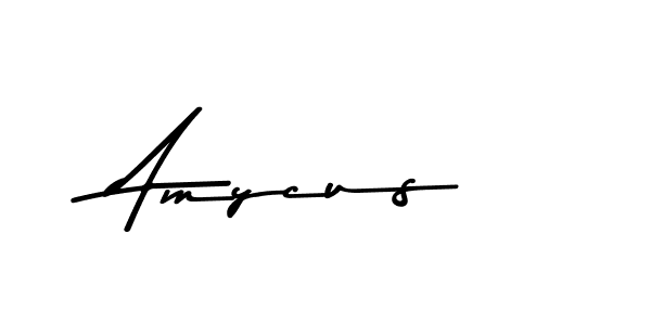 How to make Amycus name signature. Use Asem Kandis PERSONAL USE style for creating short signs online. This is the latest handwritten sign. Amycus signature style 9 images and pictures png