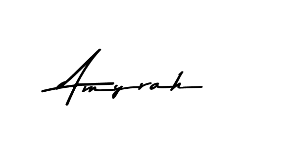 Amyrah stylish signature style. Best Handwritten Sign (Asem Kandis PERSONAL USE) for my name. Handwritten Signature Collection Ideas for my name Amyrah. Amyrah signature style 9 images and pictures png