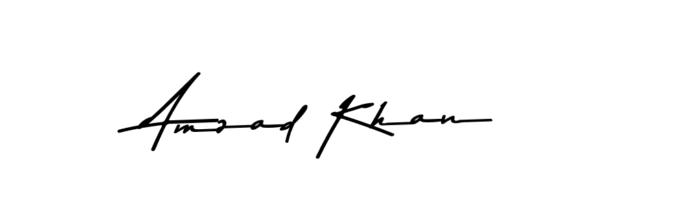 Make a beautiful signature design for name Amzad Khan. Use this online signature maker to create a handwritten signature for free. Amzad Khan signature style 9 images and pictures png