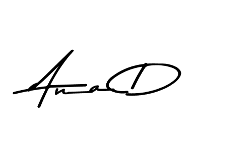 The best way (Asem Kandis PERSONAL USE) to make a short signature is to pick only two or three words in your name. The name Ana D include a total of six letters. For converting this name. Ana D signature style 9 images and pictures png