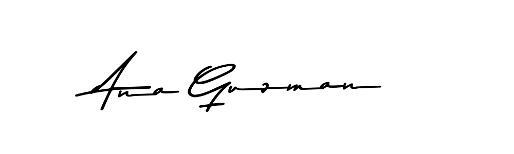 Design your own signature with our free online signature maker. With this signature software, you can create a handwritten (Asem Kandis PERSONAL USE) signature for name Ana Guzman. Ana Guzman signature style 9 images and pictures png