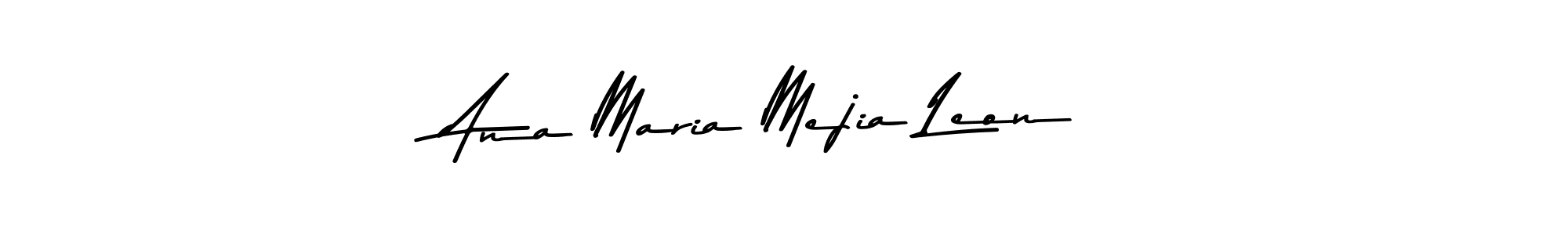 if you are searching for the best signature style for your name Ana Maria Mejia Leon. so please give up your signature search. here we have designed multiple signature styles  using Asem Kandis PERSONAL USE. Ana Maria Mejia Leon signature style 9 images and pictures png