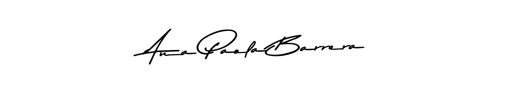 Create a beautiful signature design for name Ana Paola Barrera. With this signature (Asem Kandis PERSONAL USE) fonts, you can make a handwritten signature for free. Ana Paola Barrera signature style 9 images and pictures png
