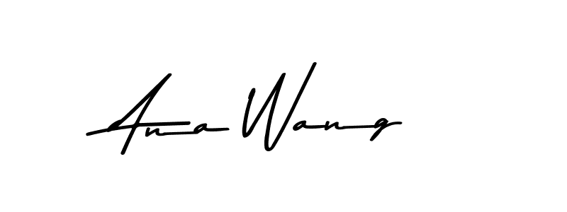 Create a beautiful signature design for name Ana Wang. With this signature (Asem Kandis PERSONAL USE) fonts, you can make a handwritten signature for free. Ana Wang signature style 9 images and pictures png