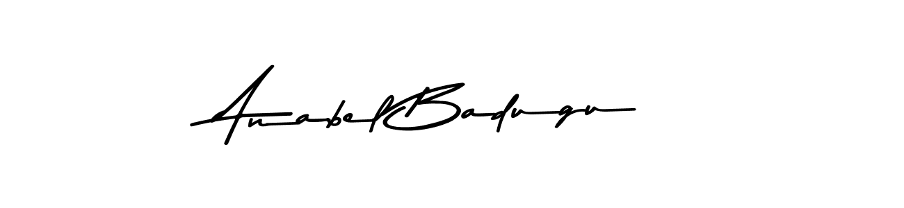 Also You can easily find your signature by using the search form. We will create Anabel Badugu name handwritten signature images for you free of cost using Asem Kandis PERSONAL USE sign style. Anabel Badugu signature style 9 images and pictures png