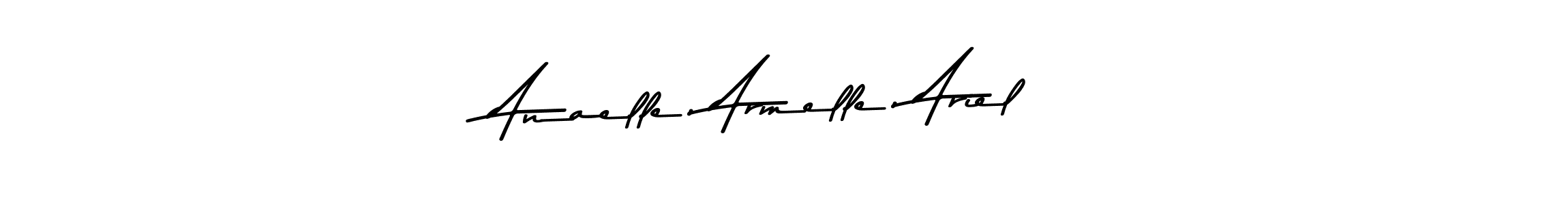 Use a signature maker to create a handwritten signature online. With this signature software, you can design (Asem Kandis PERSONAL USE) your own signature for name Anaelle, Armelle, Ariel. Anaelle, Armelle, Ariel signature style 9 images and pictures png