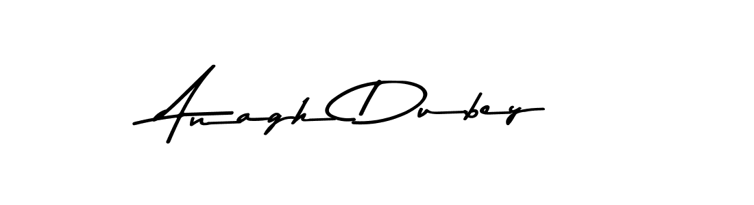 Make a beautiful signature design for name Anagh Dubey. With this signature (Asem Kandis PERSONAL USE) style, you can create a handwritten signature for free. Anagh Dubey signature style 9 images and pictures png